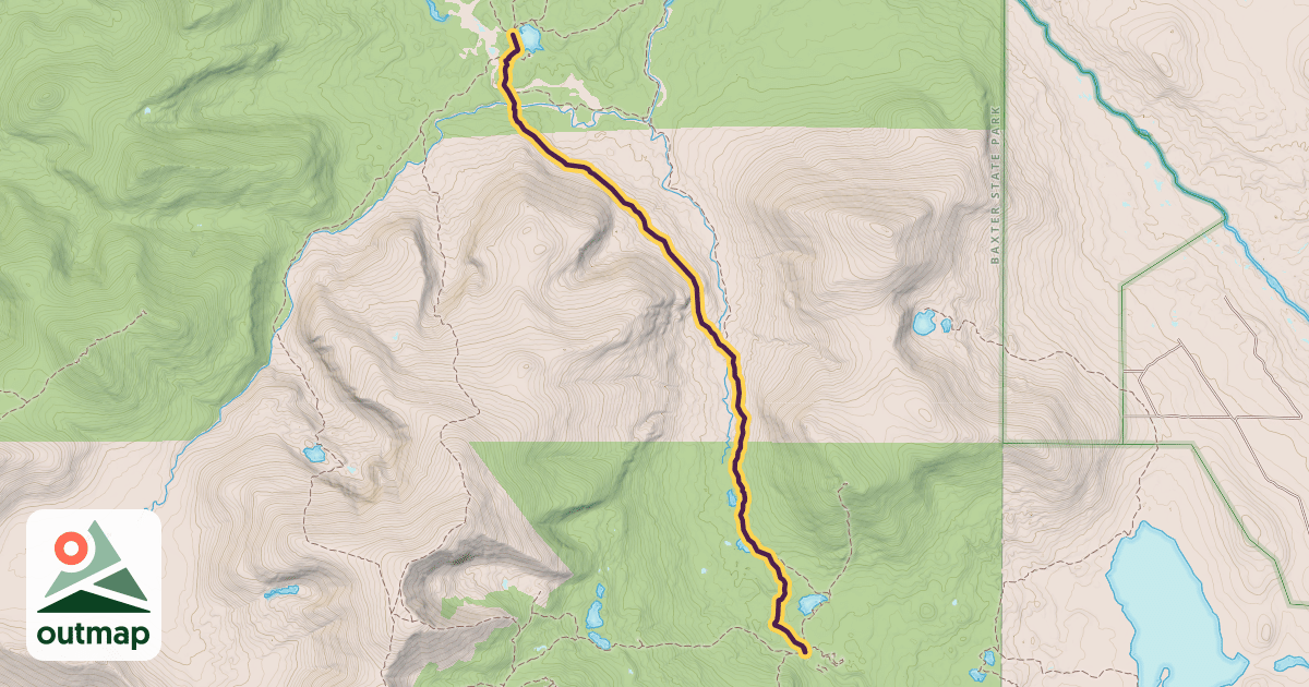 Map of Russell Pond Trail