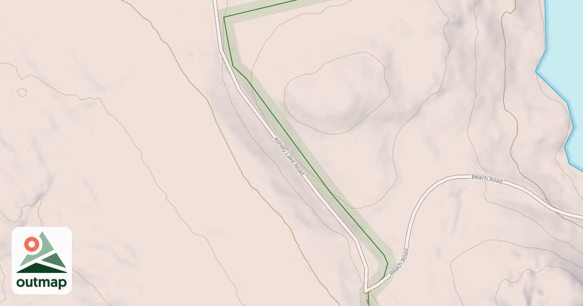 Map of Ashley Lake Road