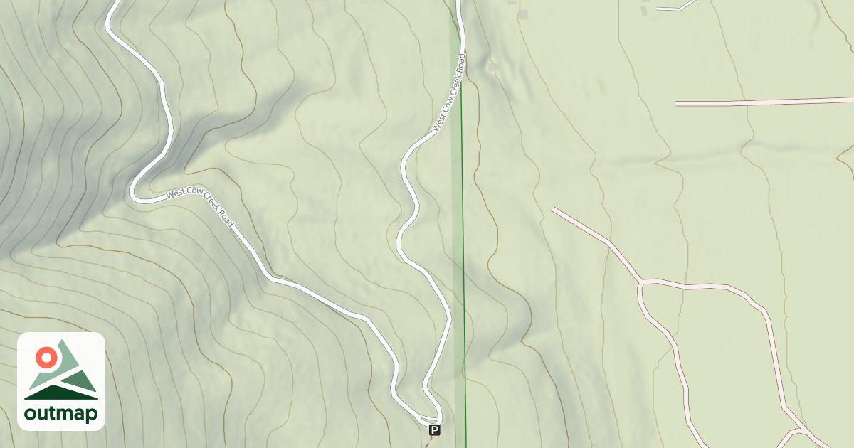 Map of (FDR) COW CREEK