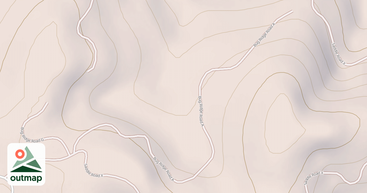 Map of BUG RIDGE A