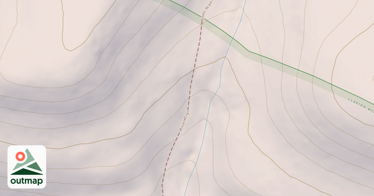 Map of Cook Forest State Park Trails