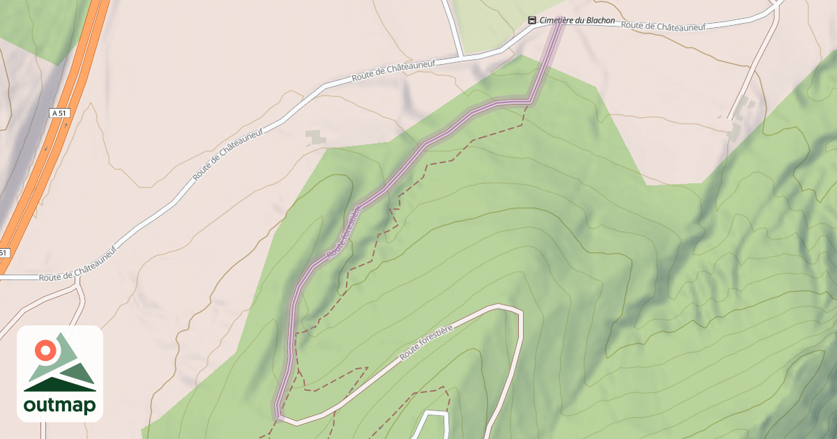 Map of Route forestière