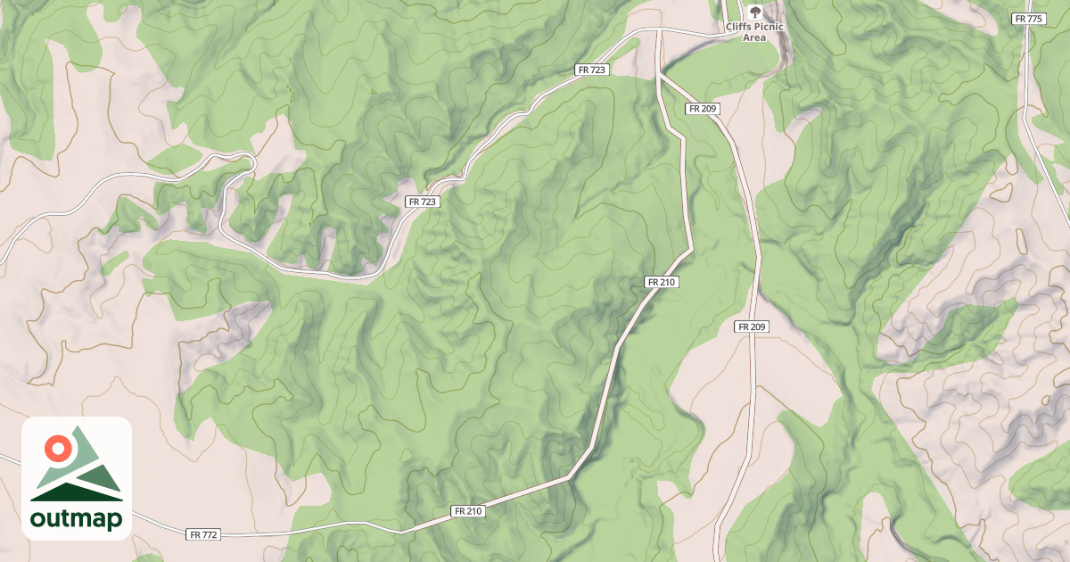 Map of PINE RIDGE MT BIKE I