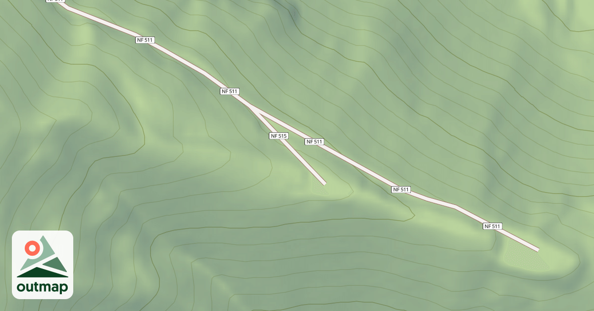 Map of IDLE RIDGE