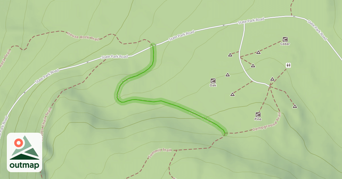 Map of Summit Trail