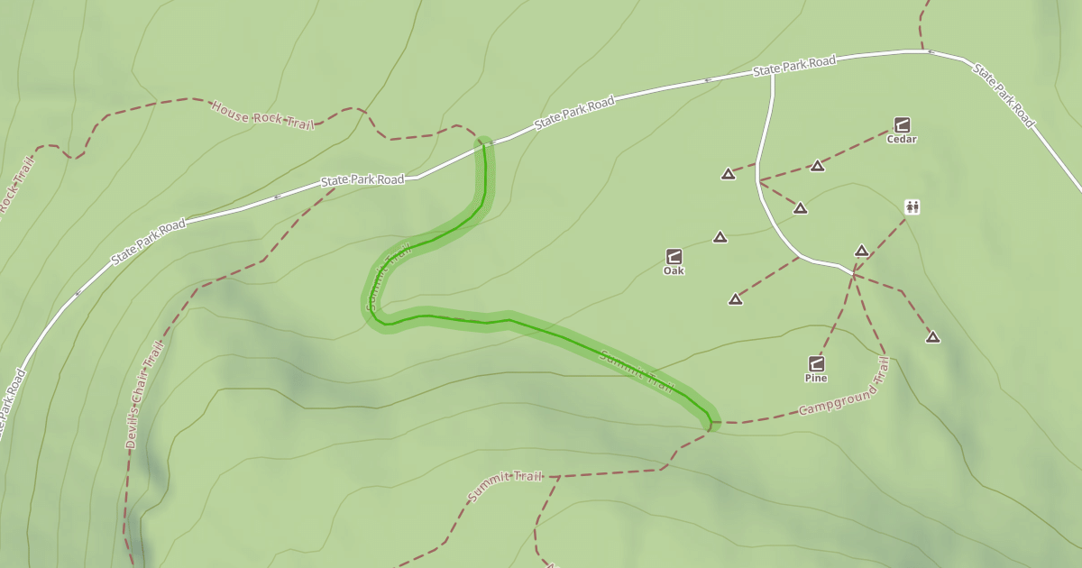 Map preview of Summit Trail