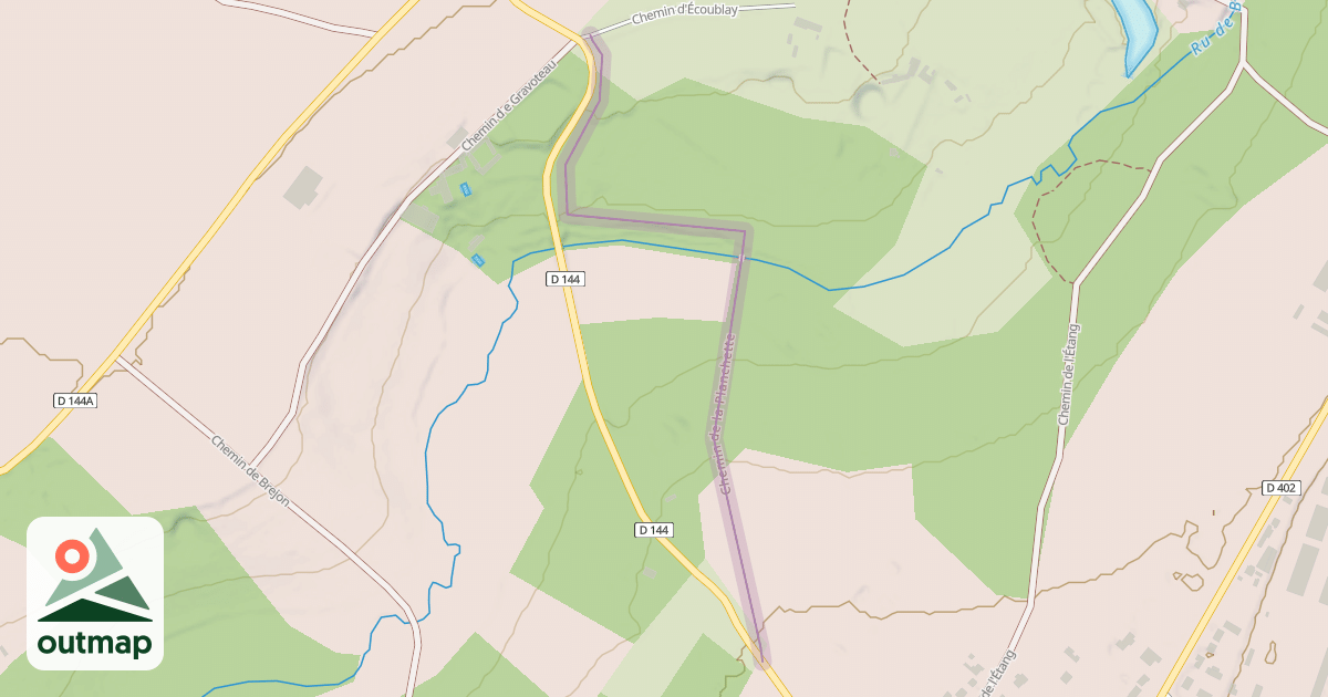 Map of Chemin de la Planchette