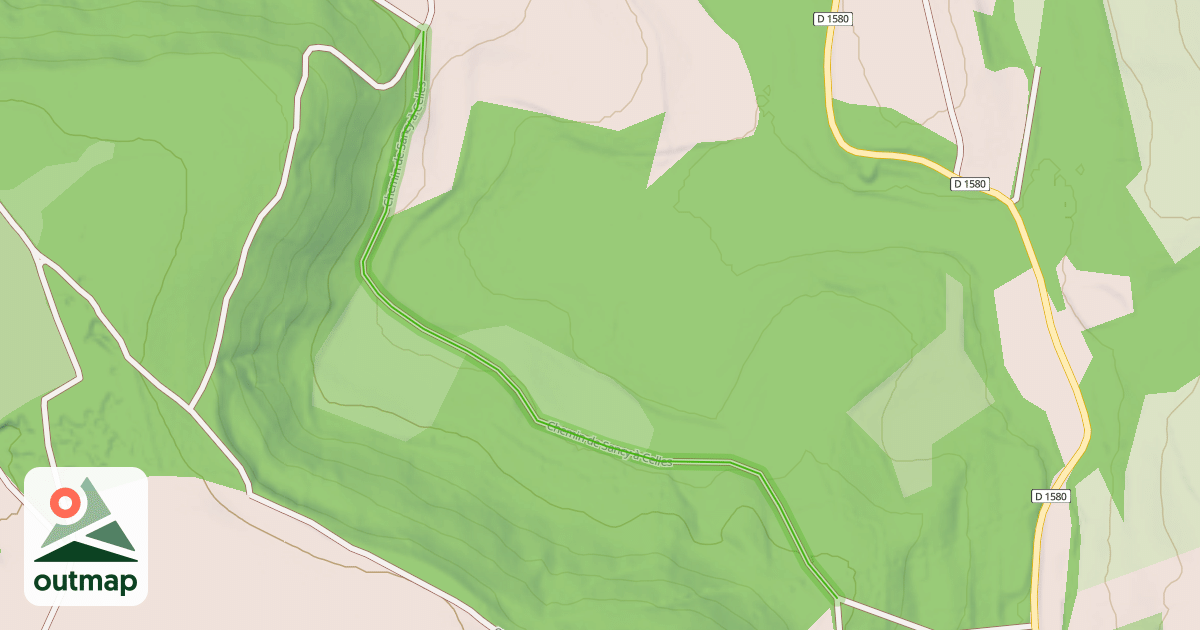 Map of Chemin de Sancy à Celles