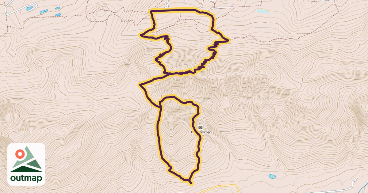 Map of Haarkapper Hiking Trail