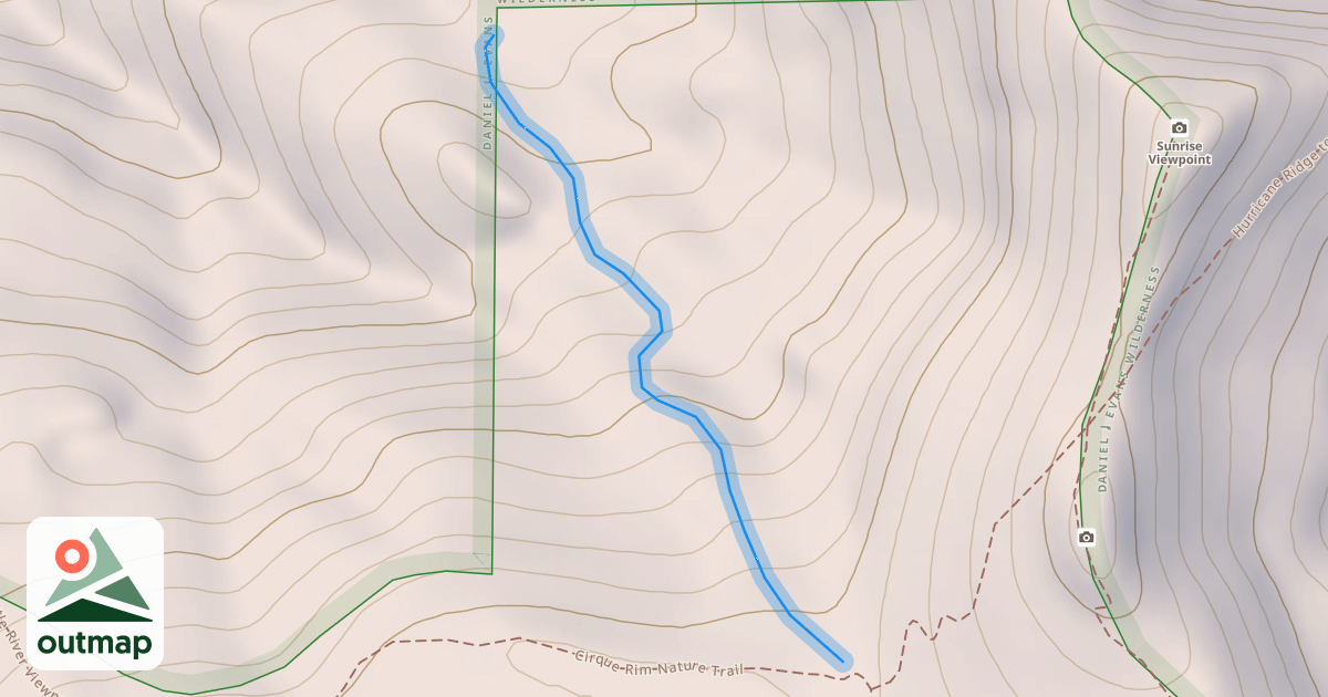 Map of Switchback Trail