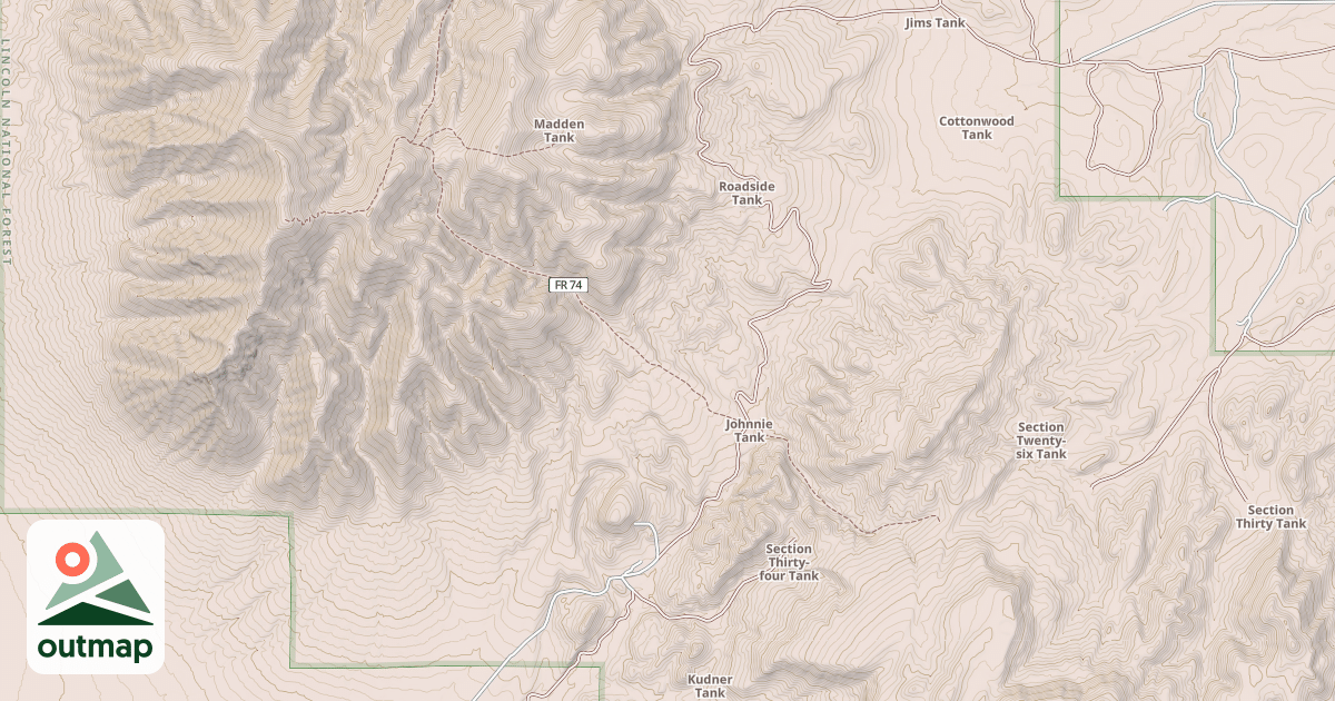 Map of USFS National Forest System Roads {C12CD229-7869-48A2-9599-A2AFA0716E7C}