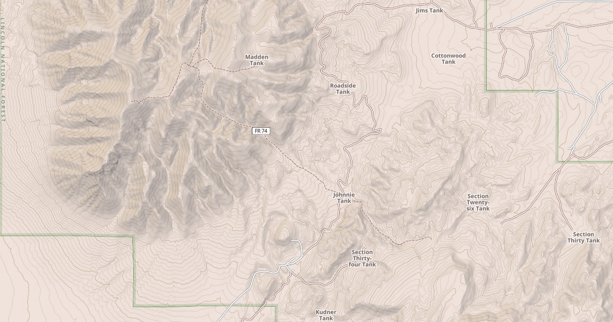 Map preview of USFS National Forest System Roads {C12CD229-7869-48A2-9599-A2AFA0716E7C}