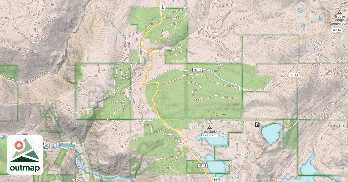 Map of BOWMAN LAKE