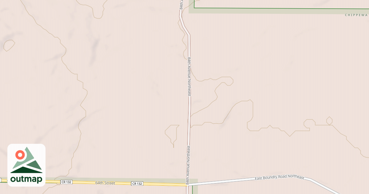 Map of E BOUNDARY SPUR B(84TH AVE NE)