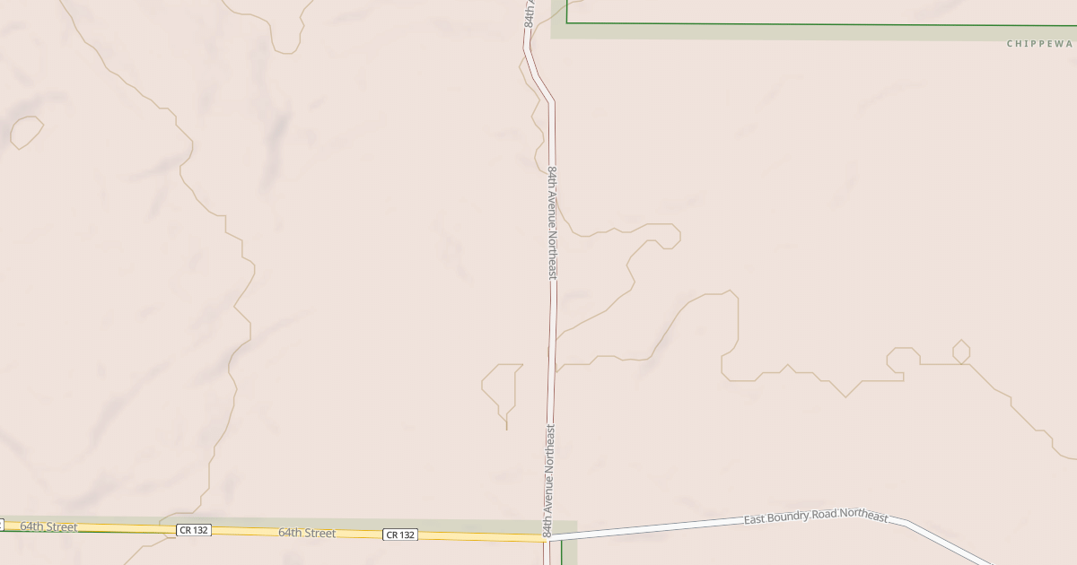 Map preview of E BOUNDARY SPUR B(84TH AVE NE)
