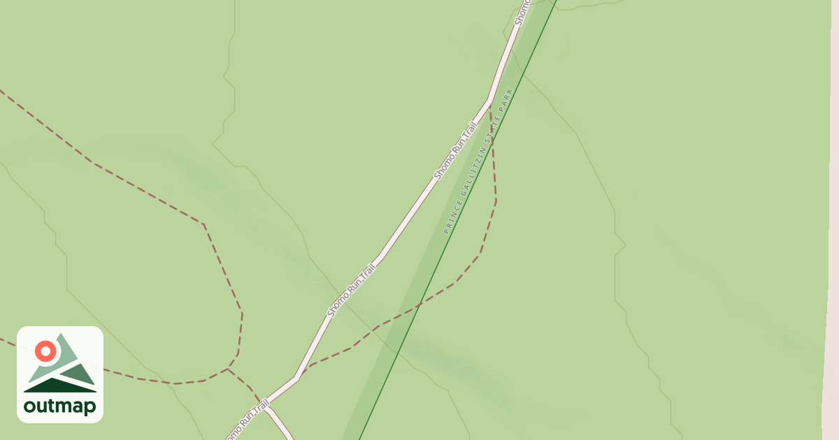 Map of Prince Gallitzin State Park Trails