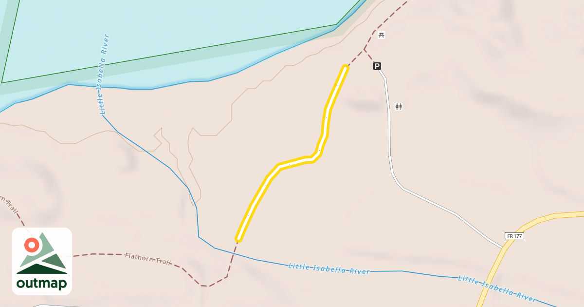 Map of Flathorn Trail
