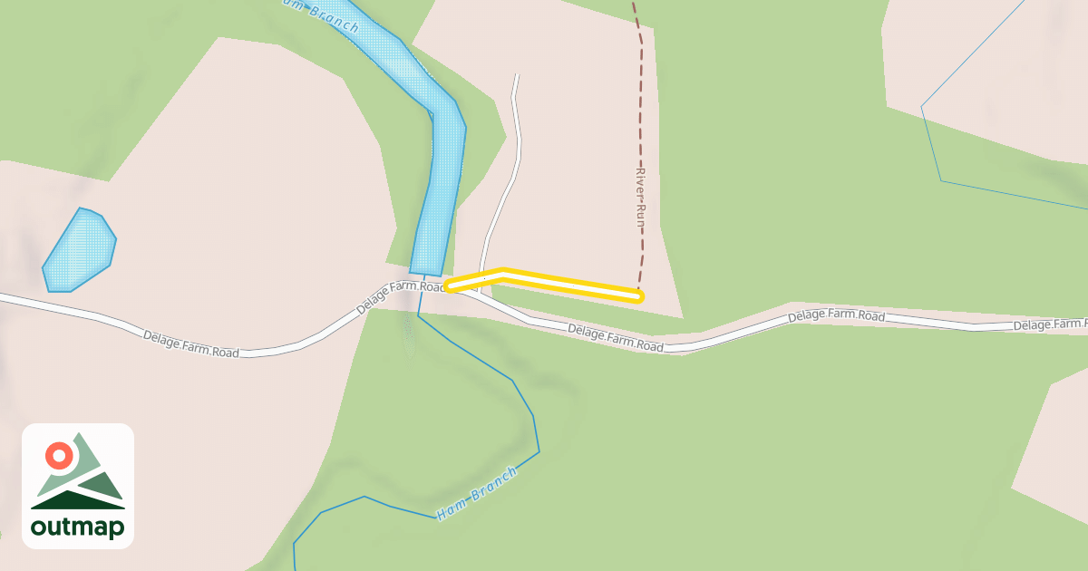 Map of Ham Branch Trail