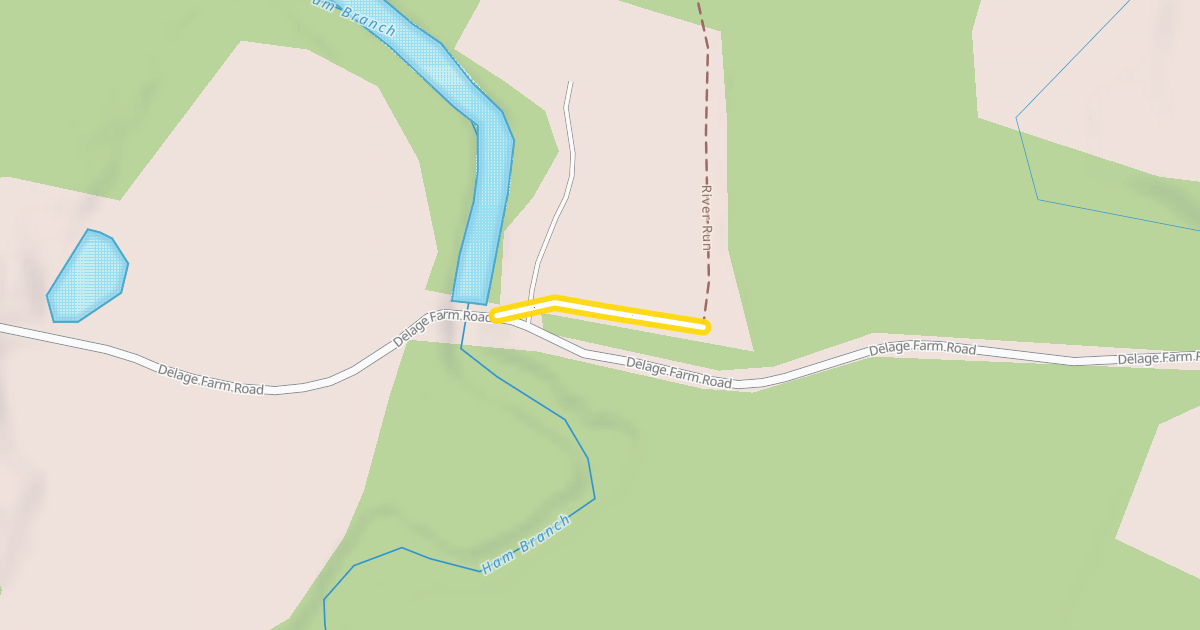Map preview of Ham Branch Trail