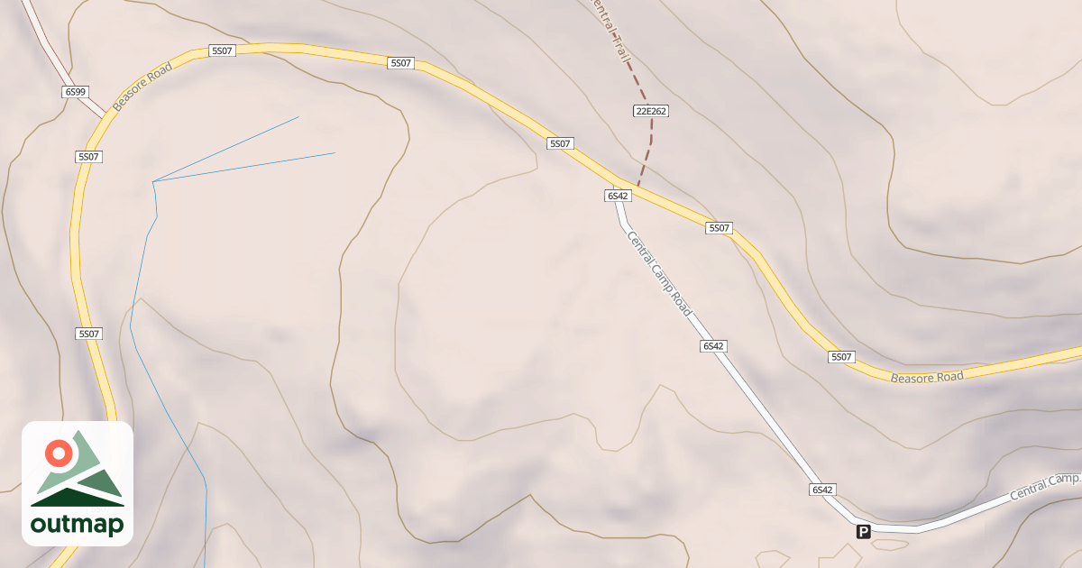 Map of CENTRAL CAMP T17