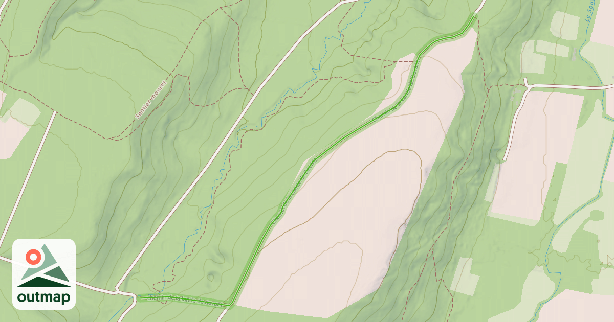 Map of Chemin de la Lande de Devant