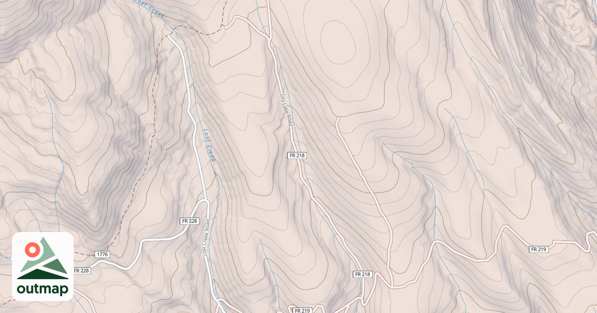 Map of DRY LAKE