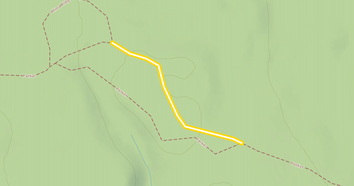 Map preview of China Ridge Trail