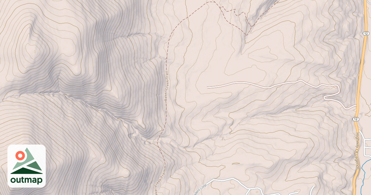 Map of Baker Creek
