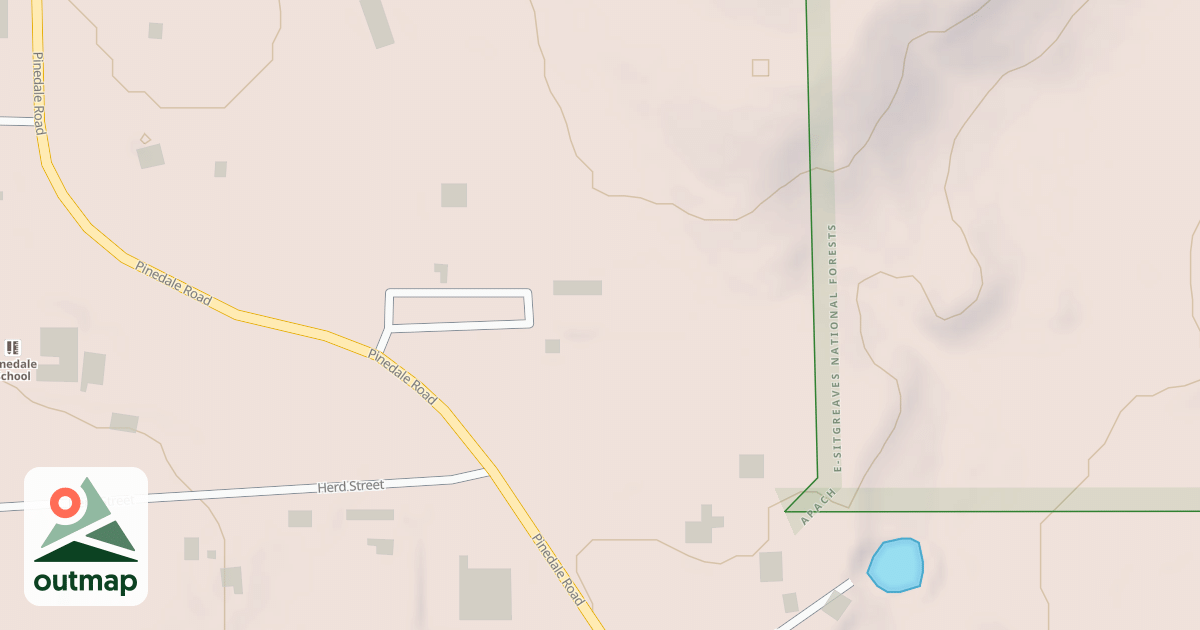 Map of PINEDALE W.C.