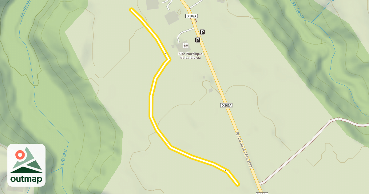 Map of La Livraz