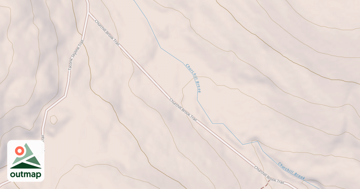 Map of Churchill Brook Trail