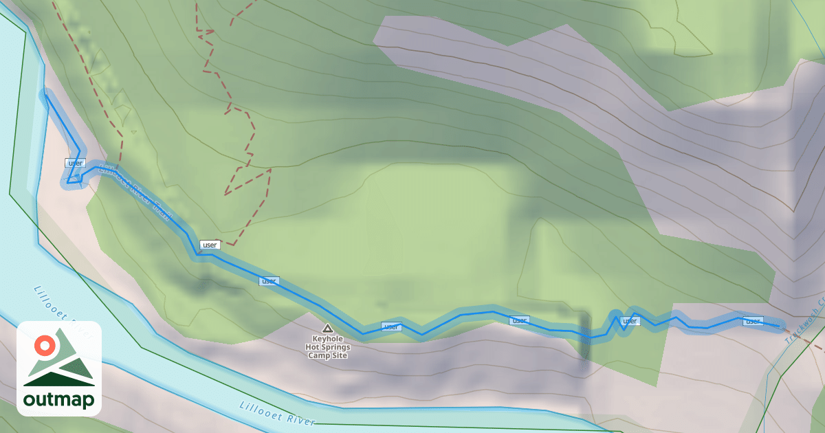 Map of Lillooet River Trail