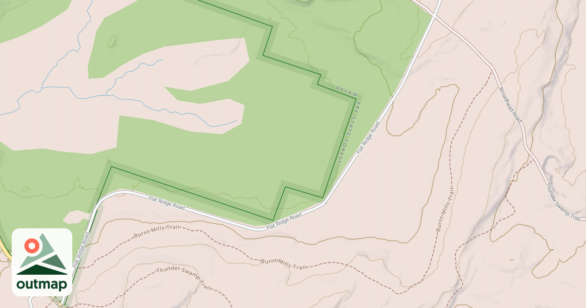 Map of Edgemere-Pecks Pond - Snowmobile Trails