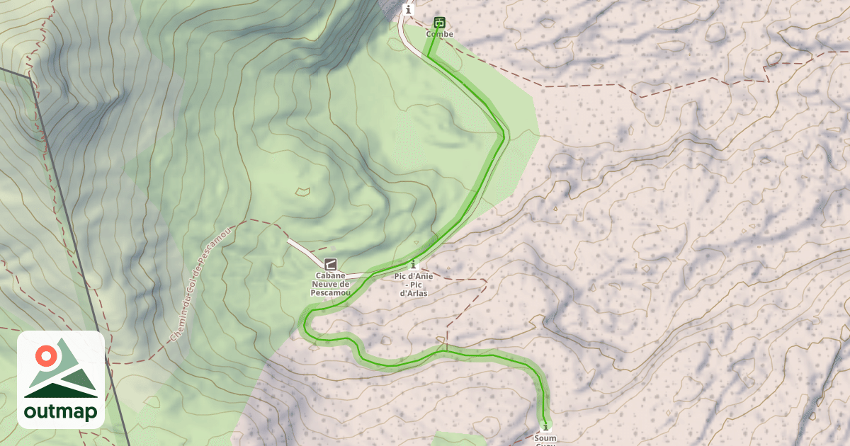 Map of Pescamou