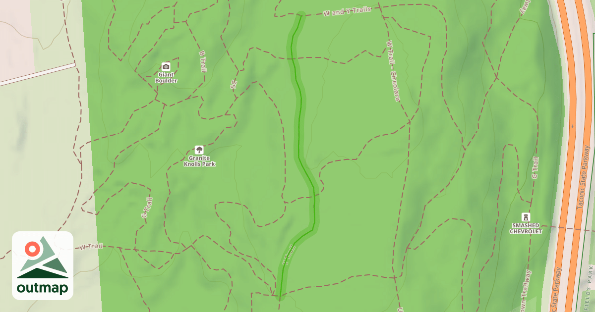 Map of Y Trail