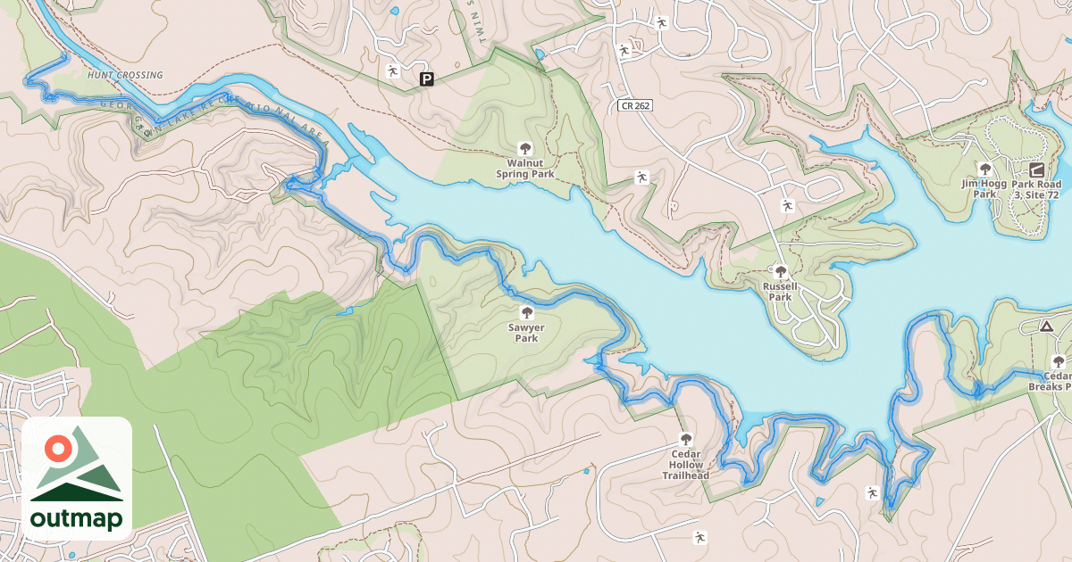 Map of Good Water Trail Loop