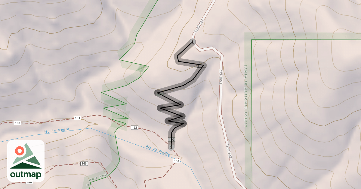 Map of Borrego Trail (150)