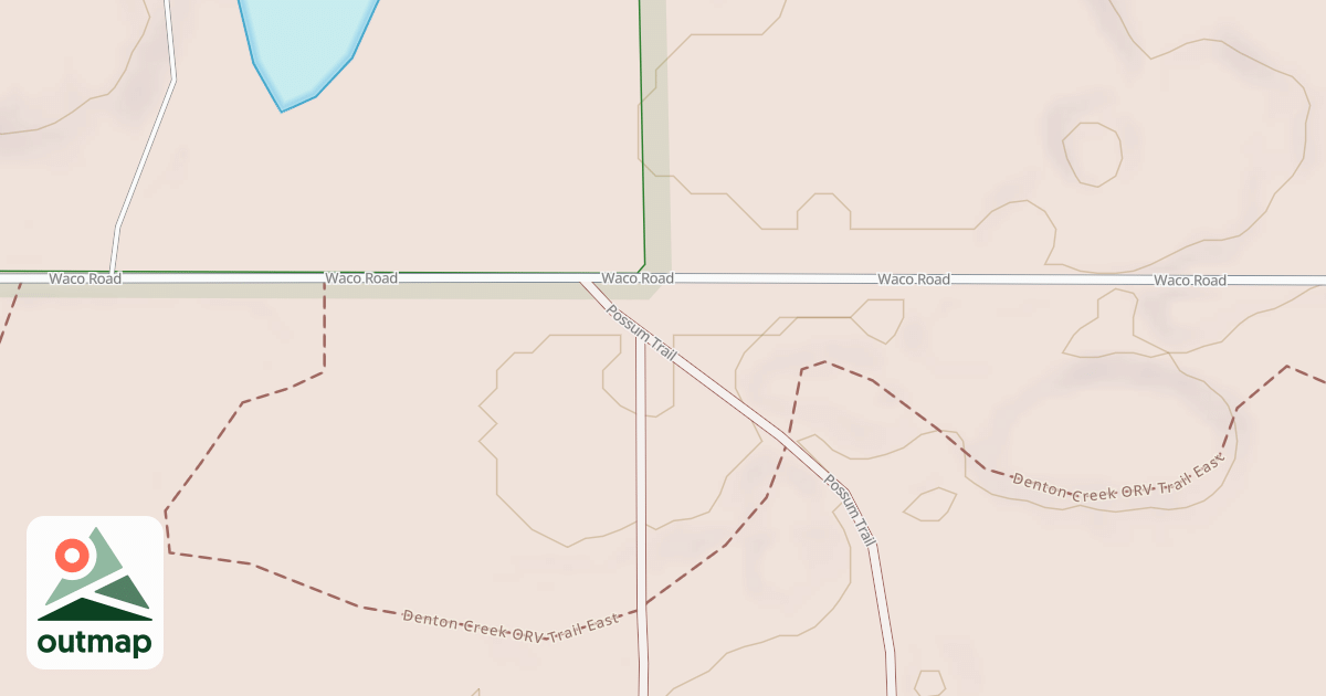Map of Denton Creek Route