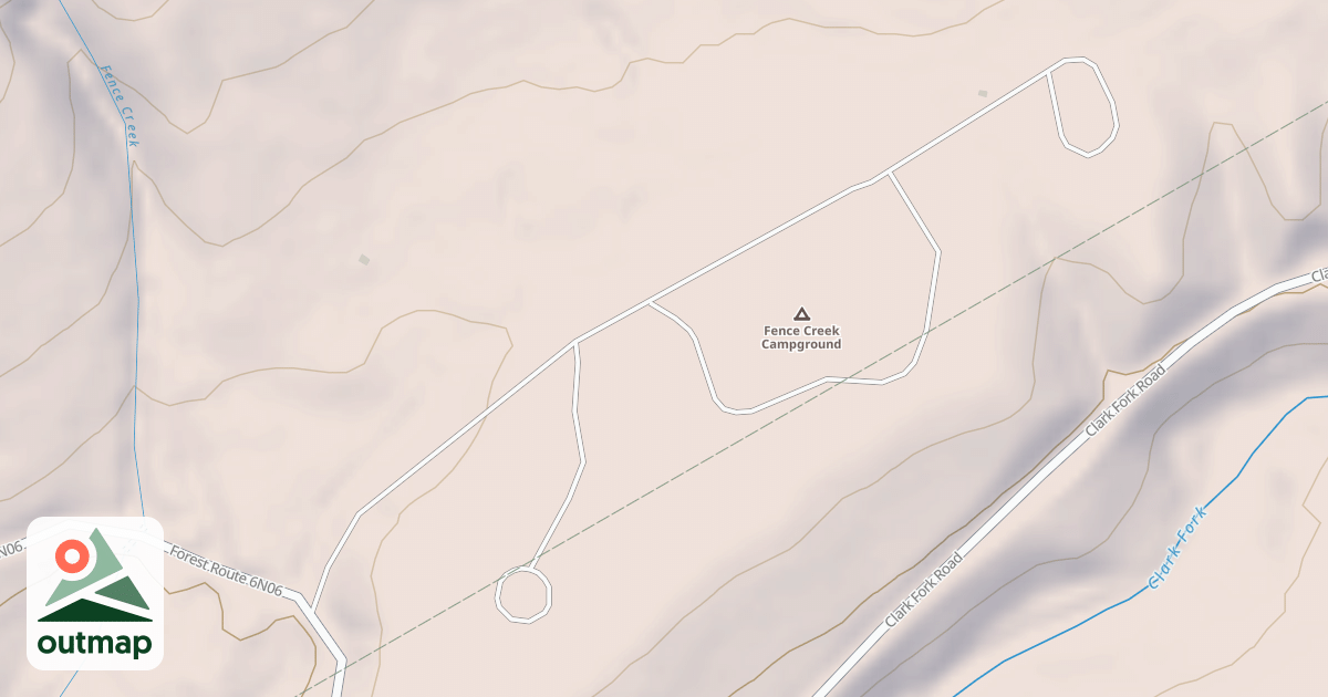 Map of FENCE CREEK CG ACCESS