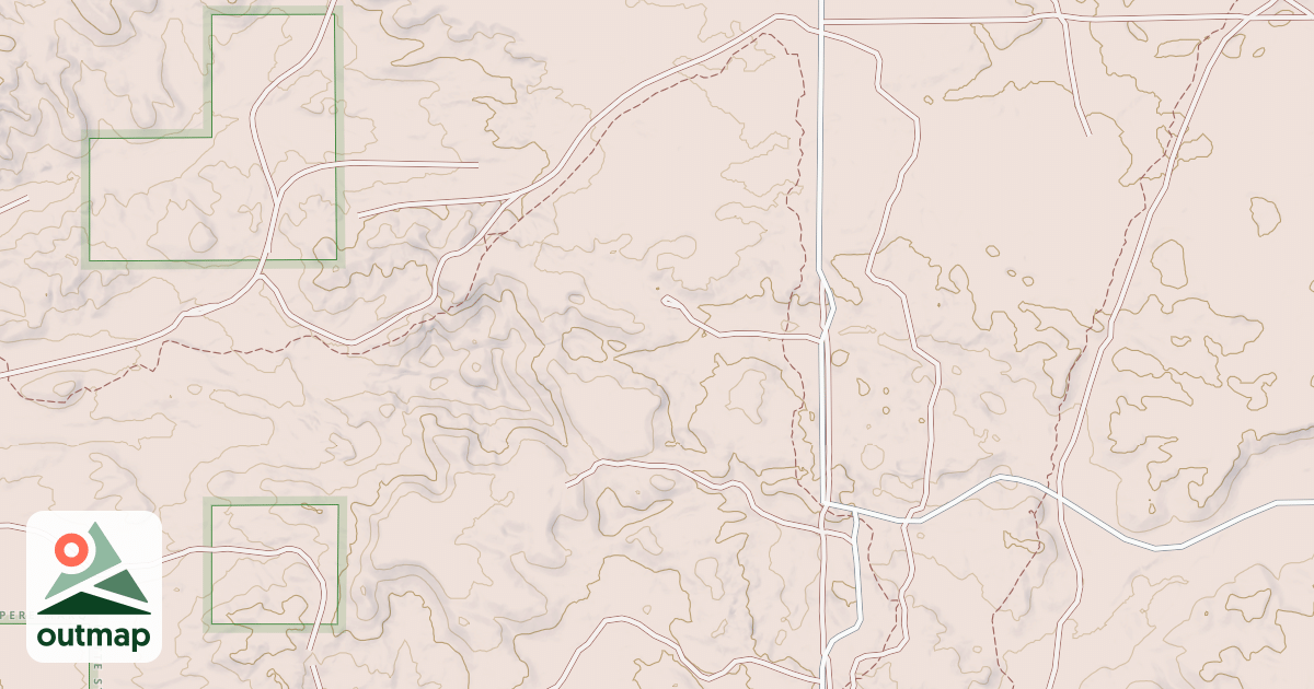 Map of Tin Cup Spring Motorcycle Trail