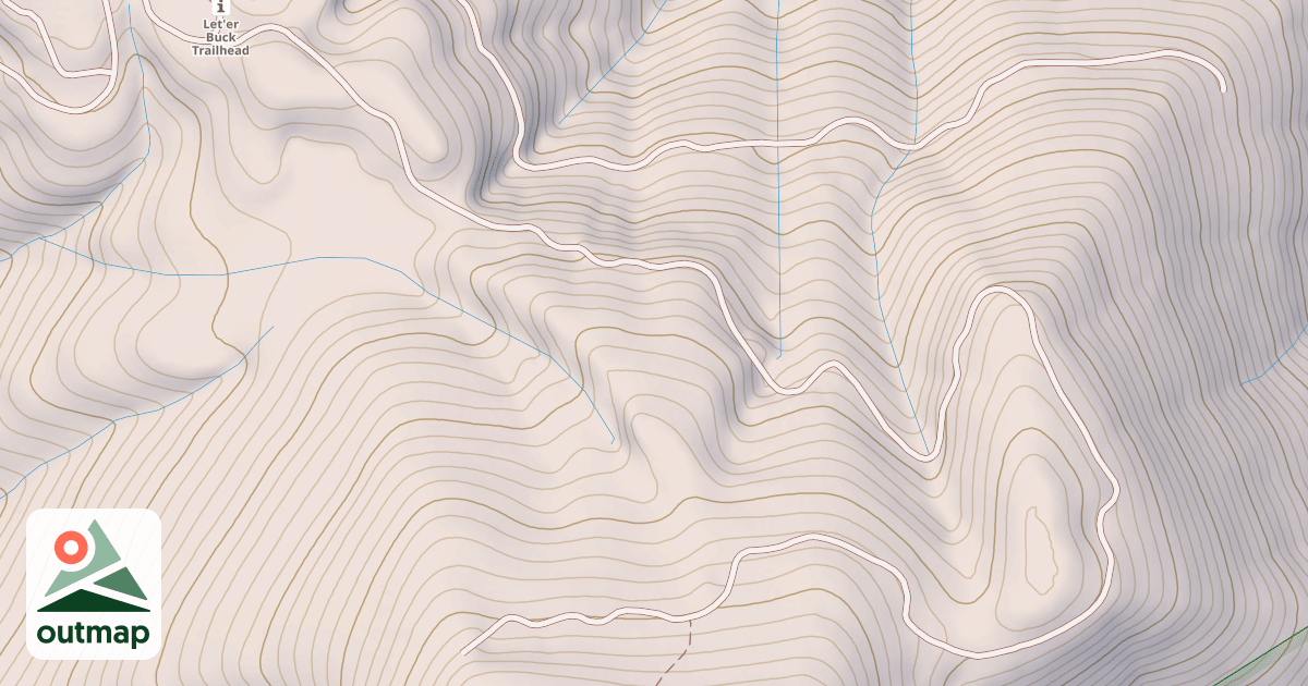 Map of BLACK MOUNTAIN