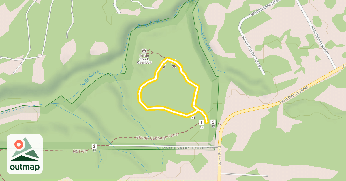 Map of Great White Pine Loop