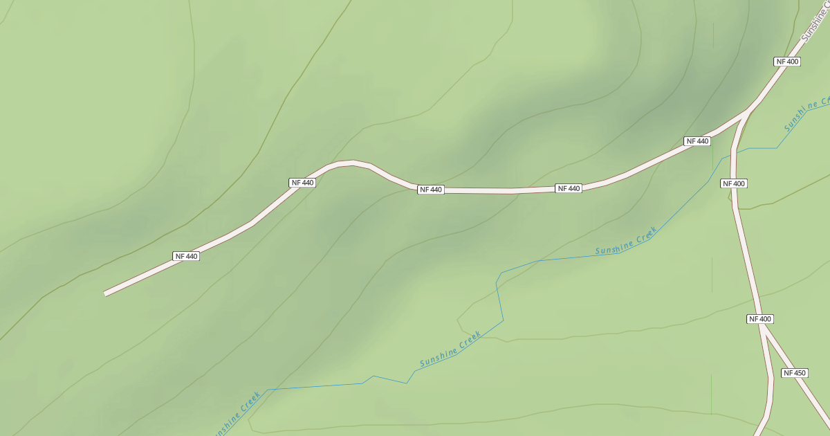 Map preview of USFS Motor Vehicle Use Map Roads {08722864-07FB-4018-B07F-6000D64795EA}