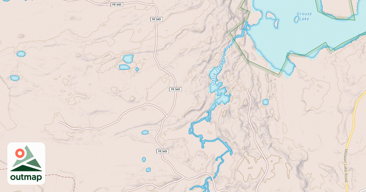 Map of LITTLE ISABELLA RIVER