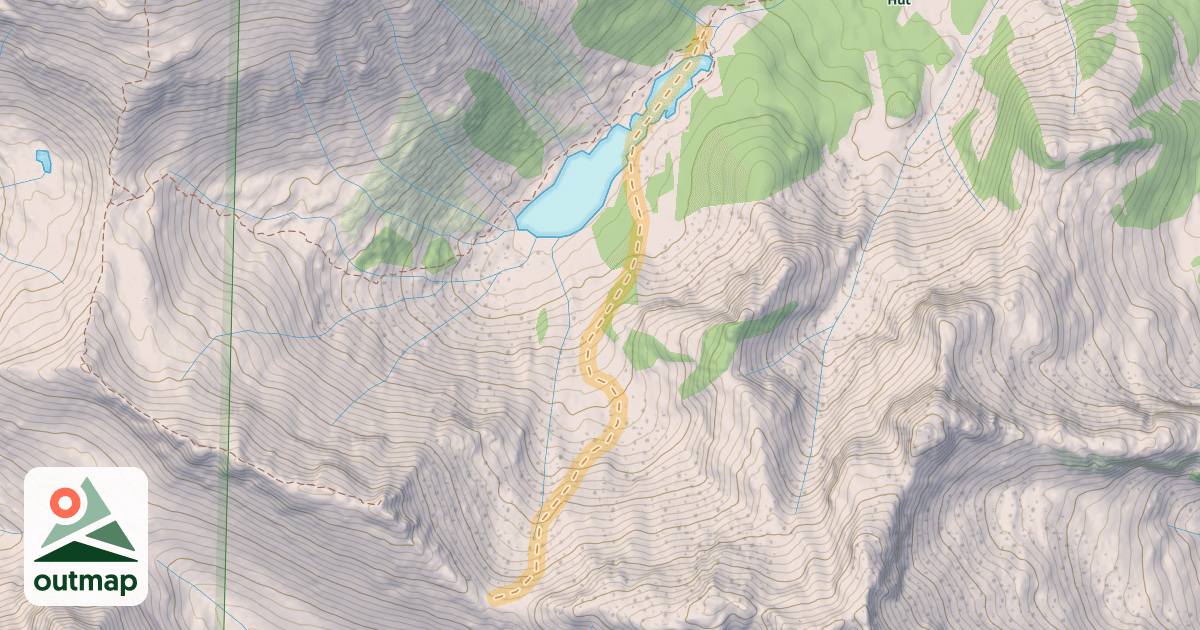 Map of Peregrine West Col