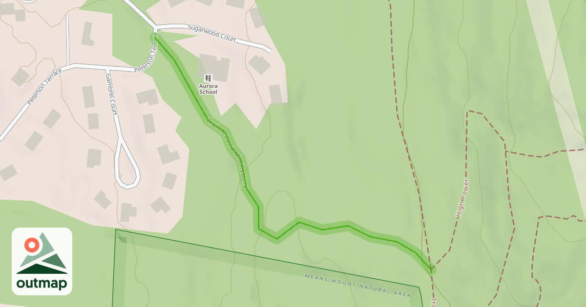 Map of Trail Around Middlebury