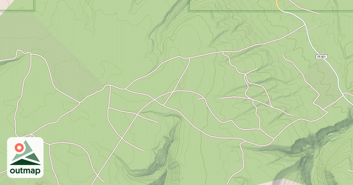 Map of GREEN RIDGE ROAD