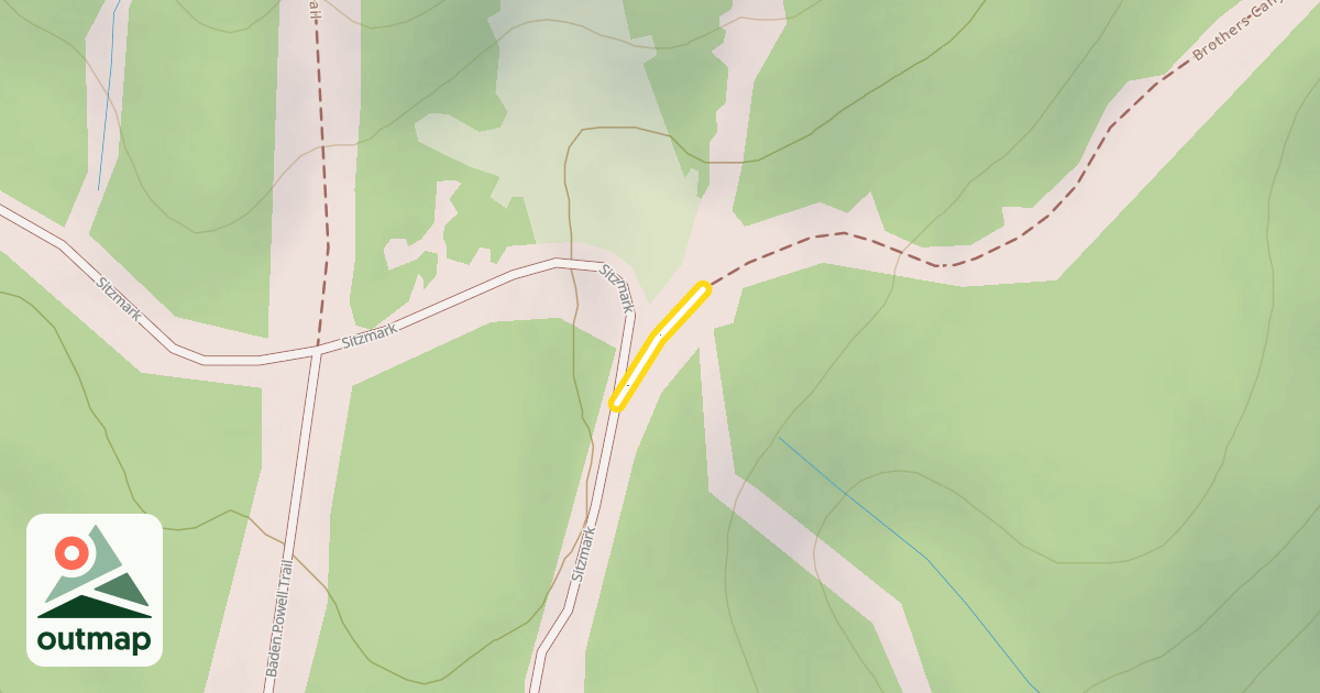 Map of Brothers Canyon West
