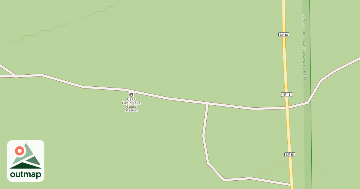 Map of CABIN LAKE GS