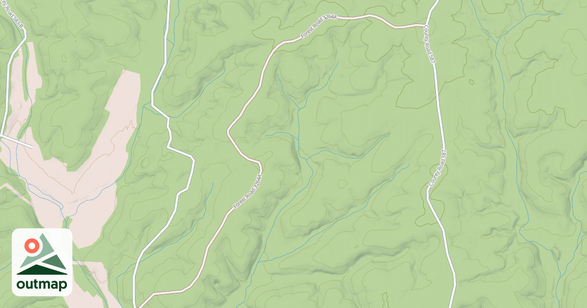 Map of MUD POND SPUR A